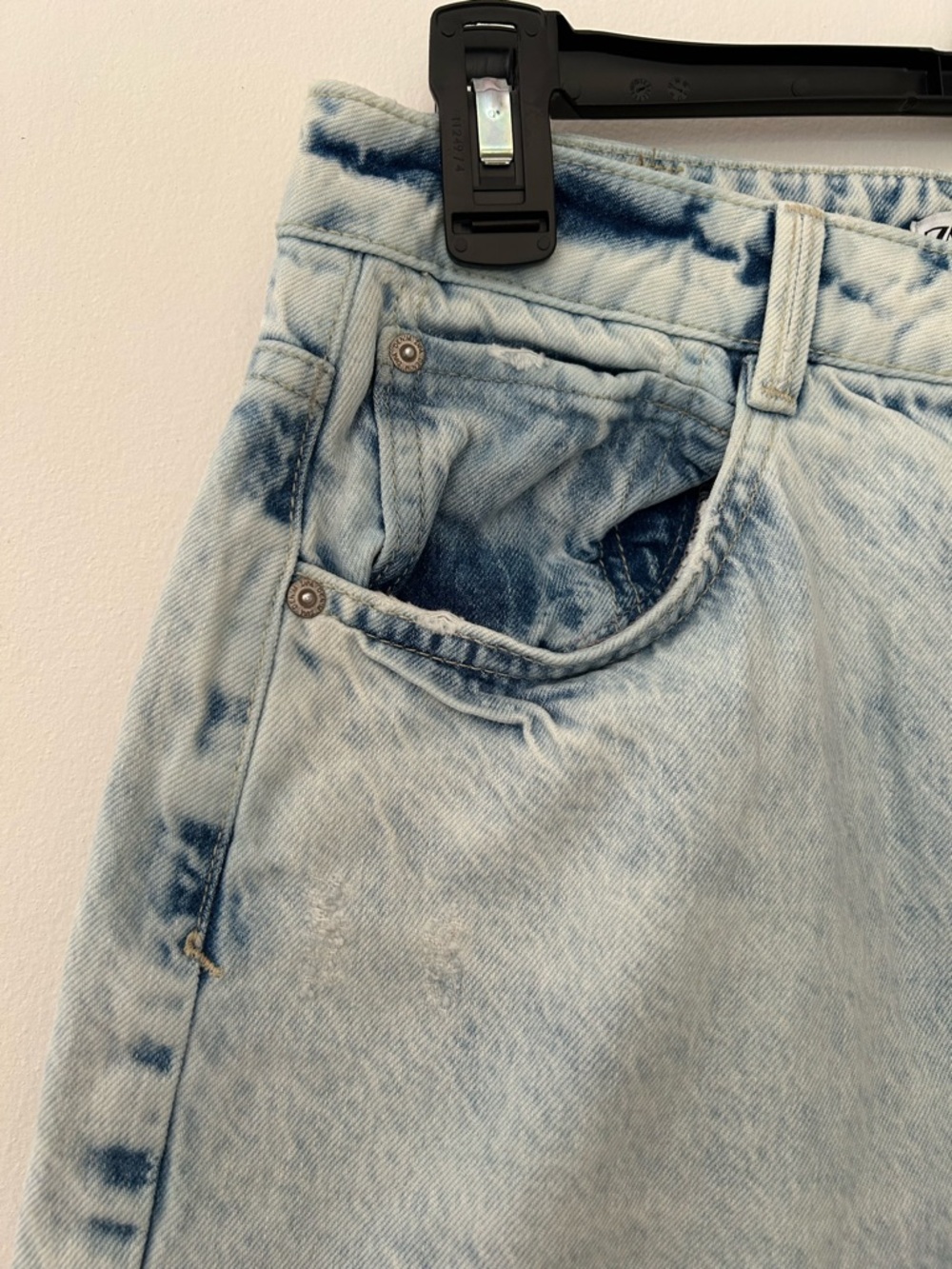 Zara Light Blue Acid Wash Women's Jeans - Picture 6 of 12